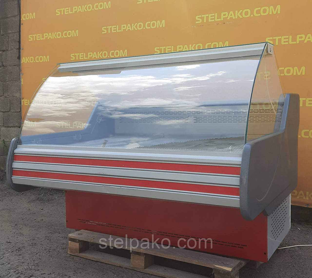 Холодильна ковбасна вітрина «Технохолод Невада» 1.6 м. (Україна), дуже широка викладка 90 см., Б/у, фото 1