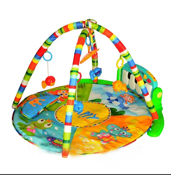 Дитячий розвивальний килимок рожевий PIANO FITNESS RACKНЕ, фото 1