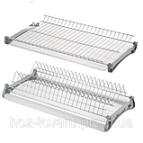 Сушарка для посуду в шафу 70 см, дворівнева,нержавіюча сталь, фото 3
