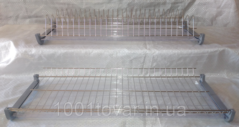 Сушарка для посуду в шафу 70 см, дворівнева,нержавіюча сталь, фото 1