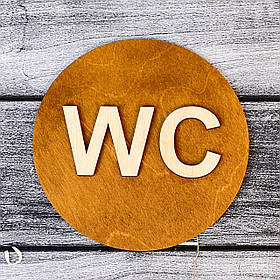 Табличка wc 15х15см 3мм