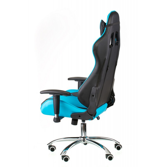 Купить Кресло геймерское на хромированной базе ExtremeRace с подставкой ...