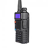Рація Baofeng UV-5R комплект 2 шт., UHF/VHF, 8 Вт, 1800 мА·год + Гарнітура + Ремінець на шию Mirkit, фото 3