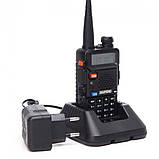 Рація Baofeng UV-5R комплект 2 шт., UHF/VHF, 8 Вт, 1800 мА·год + Гарнітура + Ремінець на шию Mirkit, фото 5