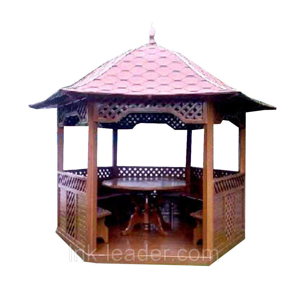 Дерев'яна альтанка шестигранна ШБ-30