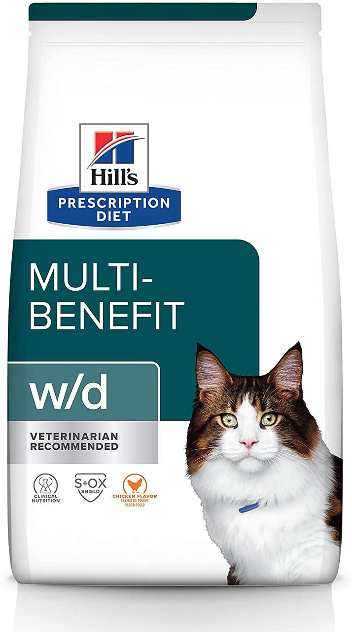 Сухий корм Hills Prescription Diet w/d для кішок у разі цукрового діабету та для контролю ваги з куркою, 3 кг