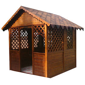 Дерев`яна квадратна альтанка 2 на 2 м, розбірна (на 6-8 осіб) "Людвигсбург"