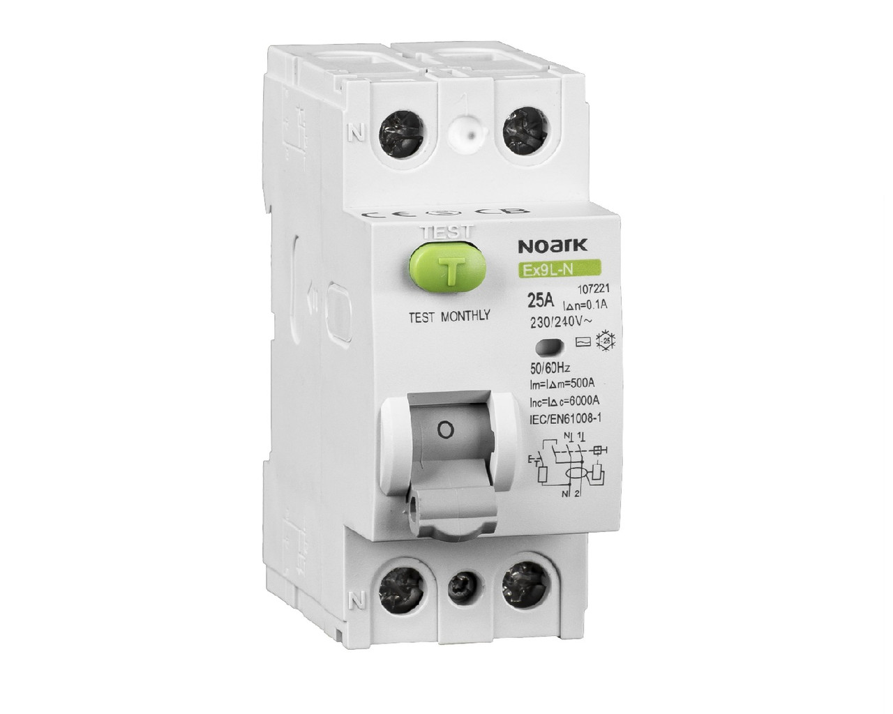 ПЗВ Noark Ex9L-N, 2P, 16A, 300mA (108325)