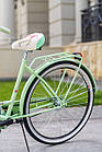 🚴♀️Уцінка! Велосипед жіночий міський VANESSA Vintage 28 Mint з кошиком Польща, фото 6
