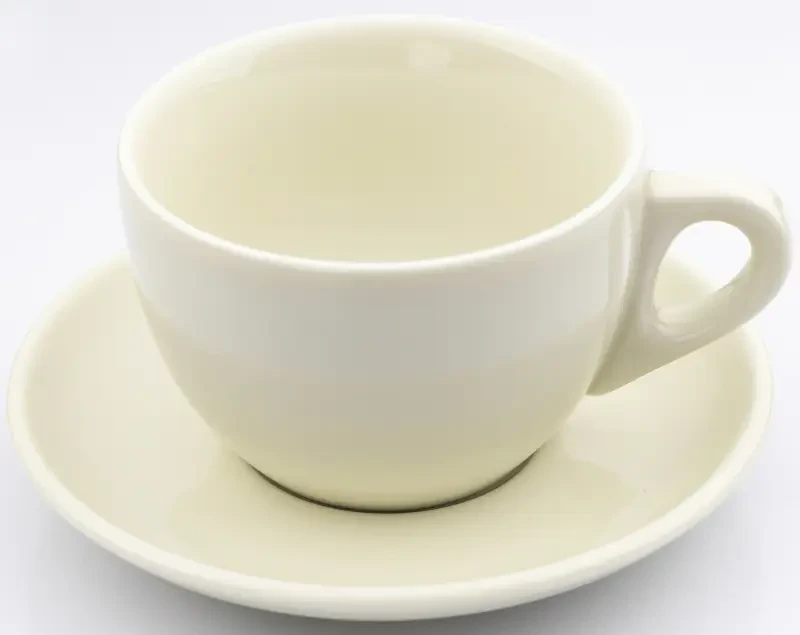 Набір 2 предметів (чашка cappuccino large Verona колір Ivory 260 мл із блюдцем) серія "Verona" 33494, фото 1