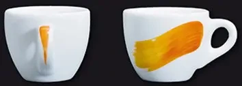 Чашка Large Cappucino 260 мл Yellow stroke A "Verona / Palermo Millecolori Hand Painted Single Brush stroke A, фото 1