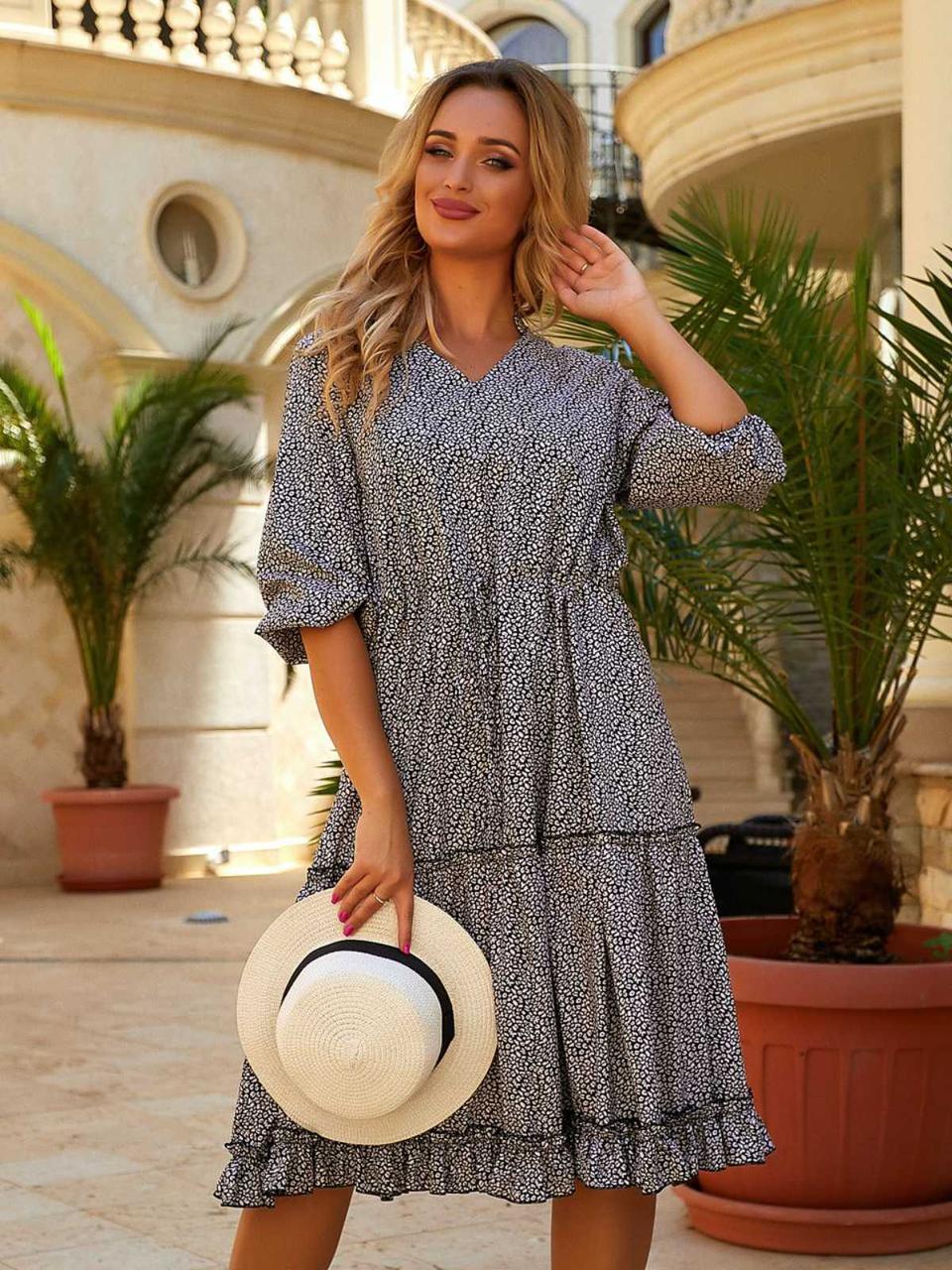 Женское Летнее Платье Батал Новинка 2022 — Купить Недорого на Bigl.ua ...