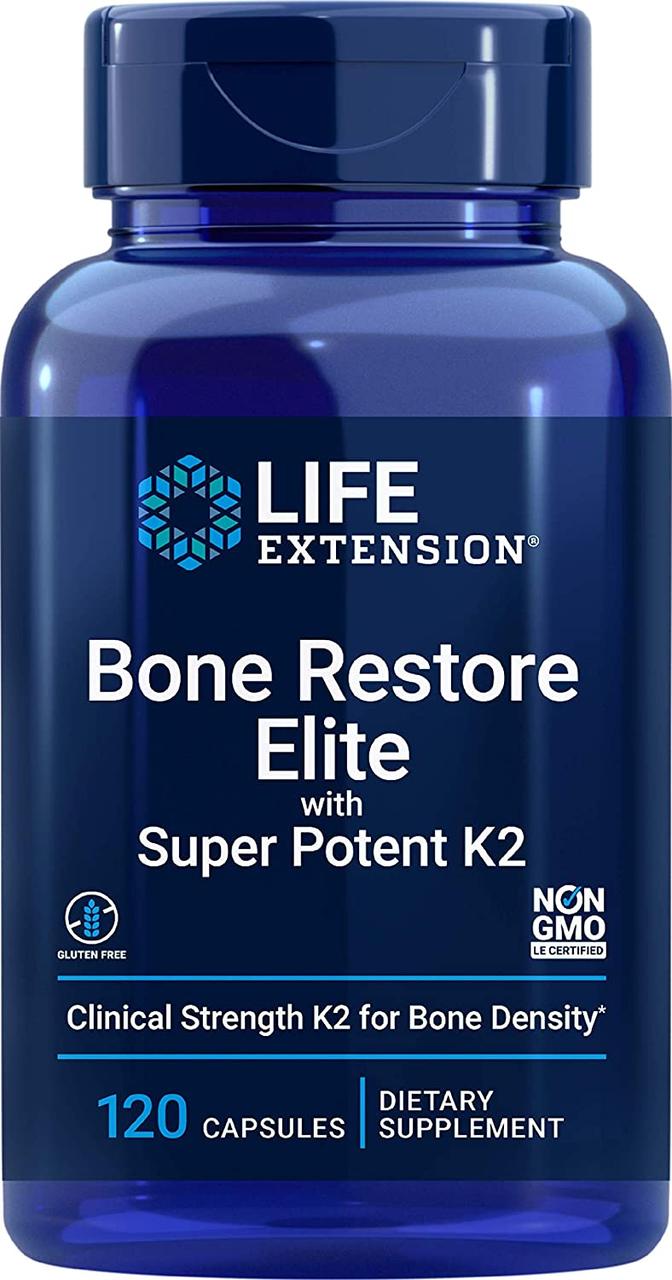 Life Extension Bone Restore Elite / Здоров'я кісток і зубів 120 капсул, фото 1
