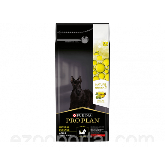 Сухий корм для собак МАЛЕНЬКИХ порід ProPlan Nature Elements з яловичиною та олив.