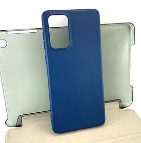 Чехол на Samsung A736 накладка бампер Full Soft Case силикон синій
