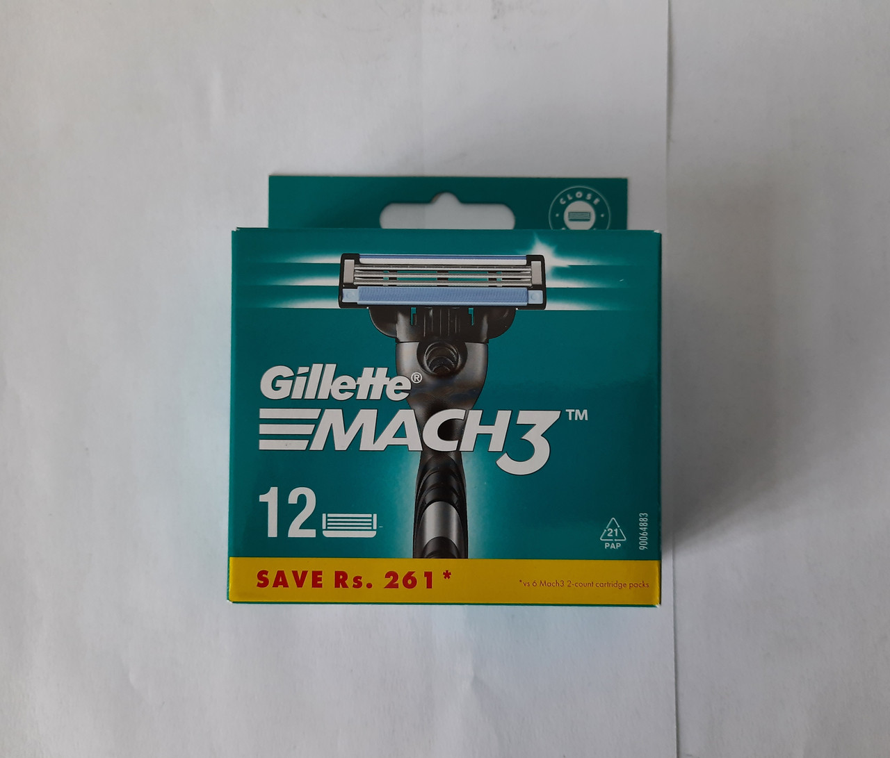 Кассеты мужские для бритья Gillette Mach 3 12 шт. ( Жиллет Мак 3 Оригинал ) - фото 1 - id-p197445888