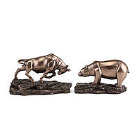 Набір статуеток "Бик і ведмідь" (10см) 77487Y1  1 шт.