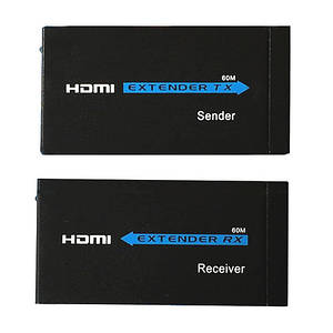Подовжувач HDMI по RJ45 витій парі активний, до 60м