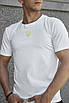 Чоловіча футболка патріотична однотонна з гербом України чорна Розміри: від S до 3XL, фото 8