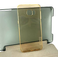 Чехол для Samsung S6 EDGE Plus накладка силиконовый бампер Nillkin золотой