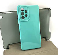 Чехол на Samsung A53, A536 5G накладка бампер Color Case силиконовый бирюзовый