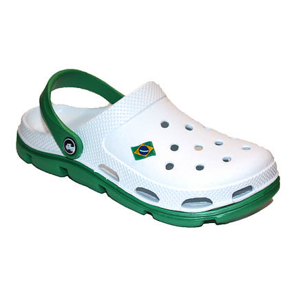 Сабо жіночі Brazil Jose Amorales біло-зелені, фото 1