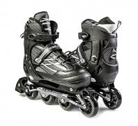 Раздвижные ролики Scale Sports Adult Skates, размер 40.5-43.5, Черные