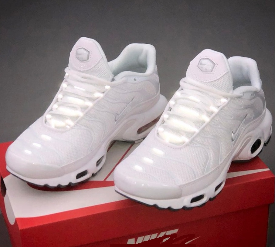Чоловічі кросівки Nike Air Max Tn plus "White" літні весна-осінь. Живе фото. топ. Чоловічі Nike