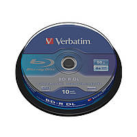 Диск BD Verbatim DL 50Gb 6x Cacke 10шт (43746)