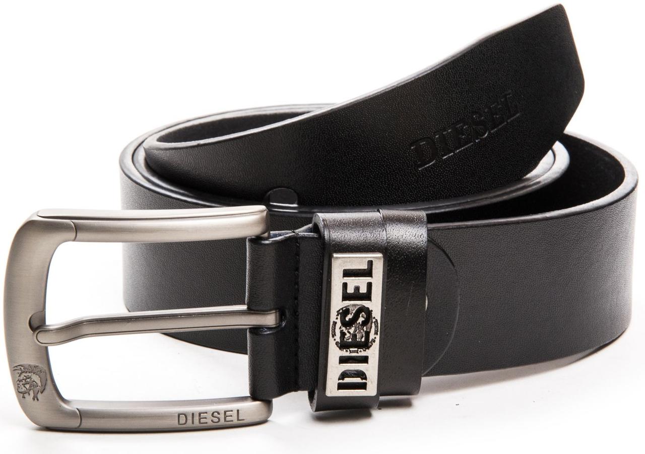 Ремень мужской Подиум кожаный черный 4 см, фото 1