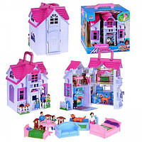 Игрушечный домик F611 Раскладной Розовый, Land of Toys