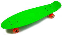 Пенни борд (Penny Board) Nickel 27" со светящимися колесами, Зеленый