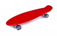 Пенни борд (Penny Board) Nickel 27" со светящимися колесами, Красный