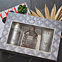 Мужской набор Guess Dare For Men (туалетная вода (100 ml) + дезодорант (226 ml) + гель для душа (200 ml)