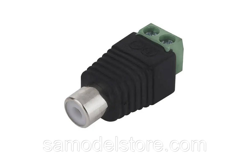 Гніздо RCA з колодкою під гвинт, фото 1