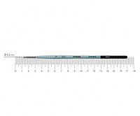 Кисть синтетика круглая лайнер Rosa Stream 123/3 № 1 короткая ручка (18812331)
