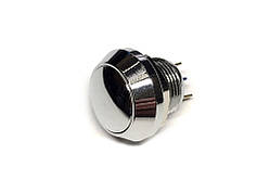 Кнопка антивандальна, вологозахисна 12 мм. опукла без фіксації