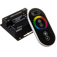 RGB контроллер 24A, 12-24V, с пультом RF, для светодиодной RGB ленты, 3 канала по 8А