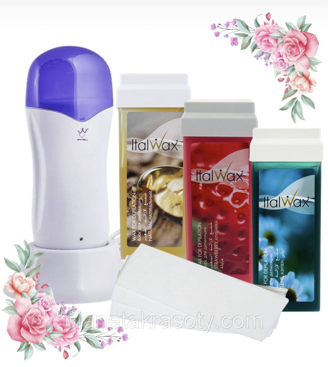 Набір для депіляції з касетним воскоплавом на базі та 1 касетним воском Italwax No 13, фото 1