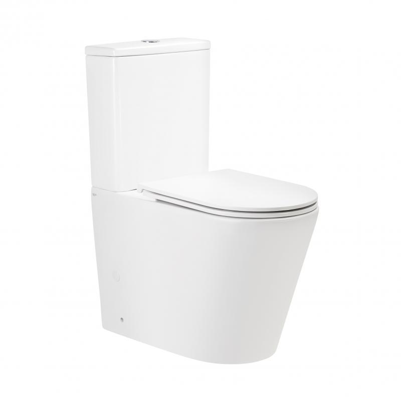 Унітаз-компакт Qtap Scorpio безобідковий із сидінням Soft-close QT14222125ARW