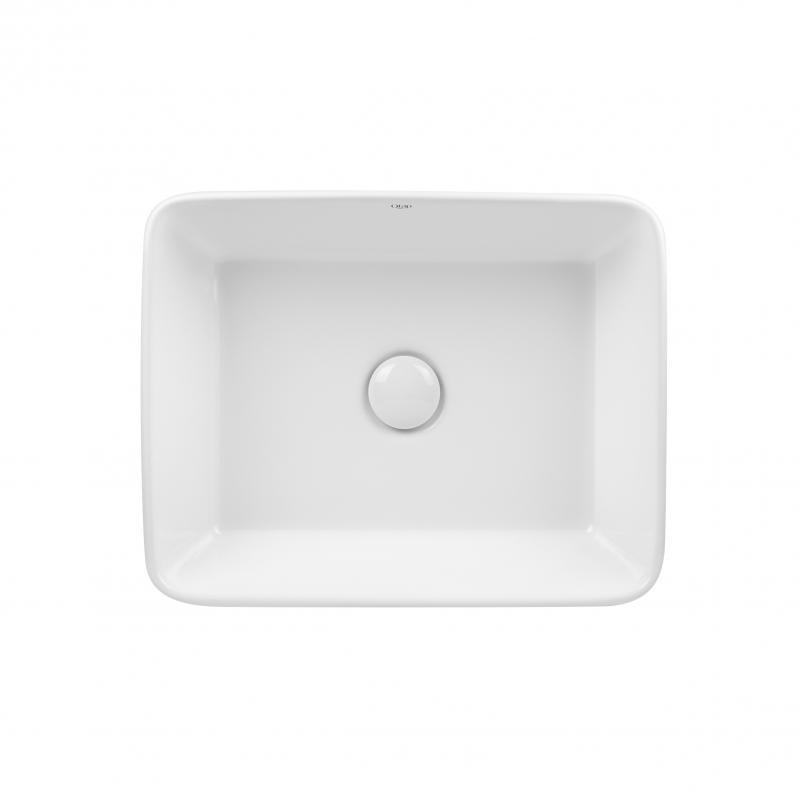 Раковина-чаша Qtap Tern 475х370х140 White з донним клапаном