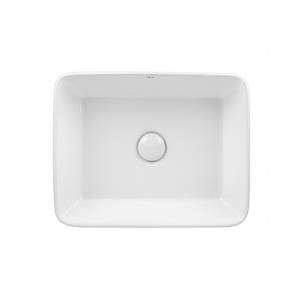 Раковина-чаша Qtap Tern 475х370х140 White з донним клапаном