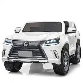 Двомісний електромобіль Kidsauto Lexus LX-570 (4WD, МР-3) white