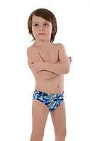Яркие детские плавки для мальчика Польша FISH Голубой ӏ Пляжная одежда для мальчиков 146 см