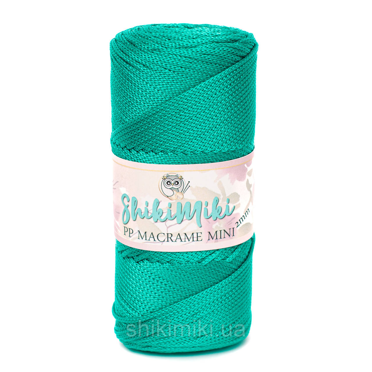 Трикотажний шнур поліпропіленовий PP Macrame Mini, колір Смарагдовий