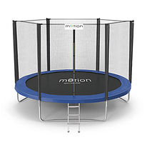Батут 252 см з сіткою та драбинкою синій