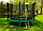 Батут 312 см з сіткою і лісовою зеленою, фото 4