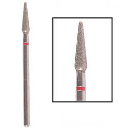 Фреза діамантова червона "Крапля закруглена довга" діаметр 3,0 мм 266030R