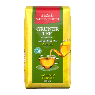 Westminster Gruner Tee Zitrone зелений чай зі смаком лимона, 250 г.