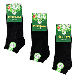 Шкарпетки чоловічі "Pier Kaya" bambu, демісезонні. 40-45р. Чорні.